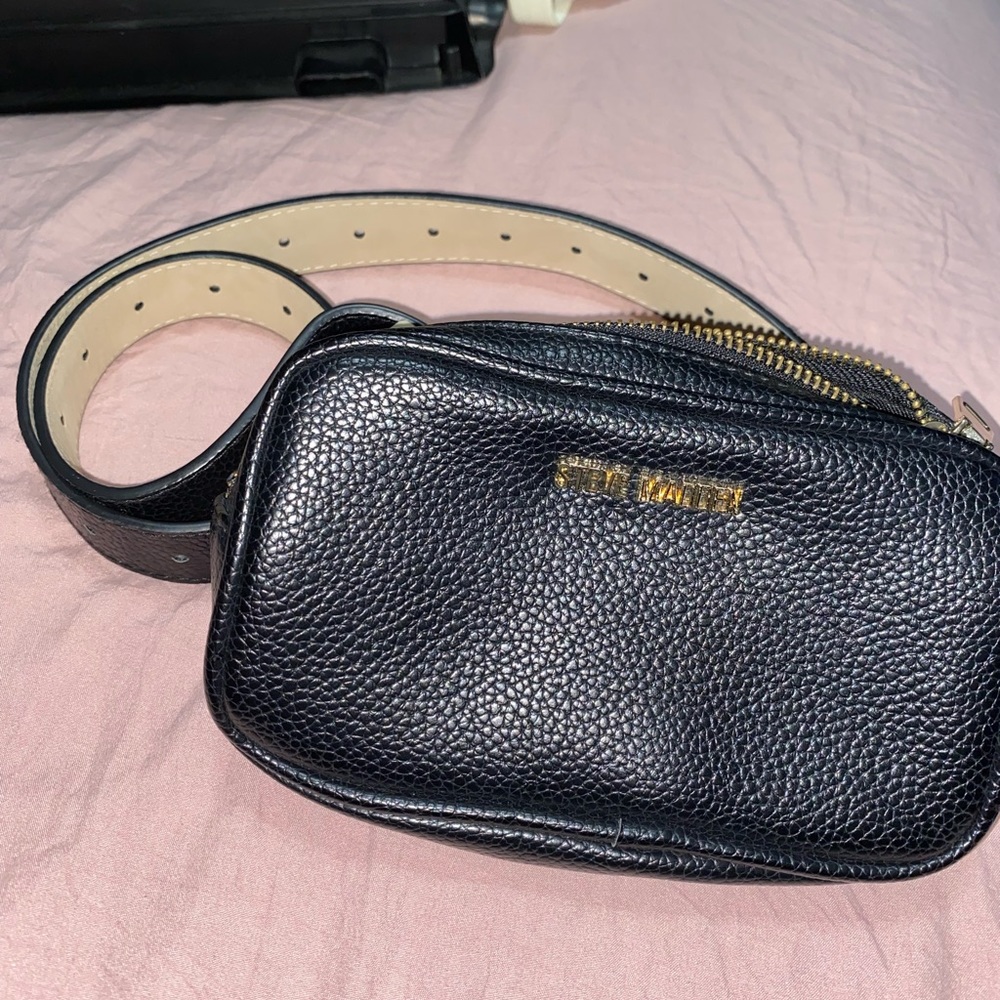 Black Steve Madden Bag on belt size L